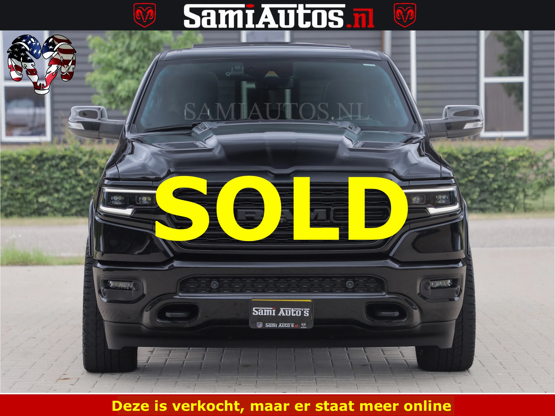 Dodge Ram 1500 2022 - LIMITED NIGHT | BOM VOL | HUD | MWK | LUCHTVERING | PANODAK | afbeelding 2