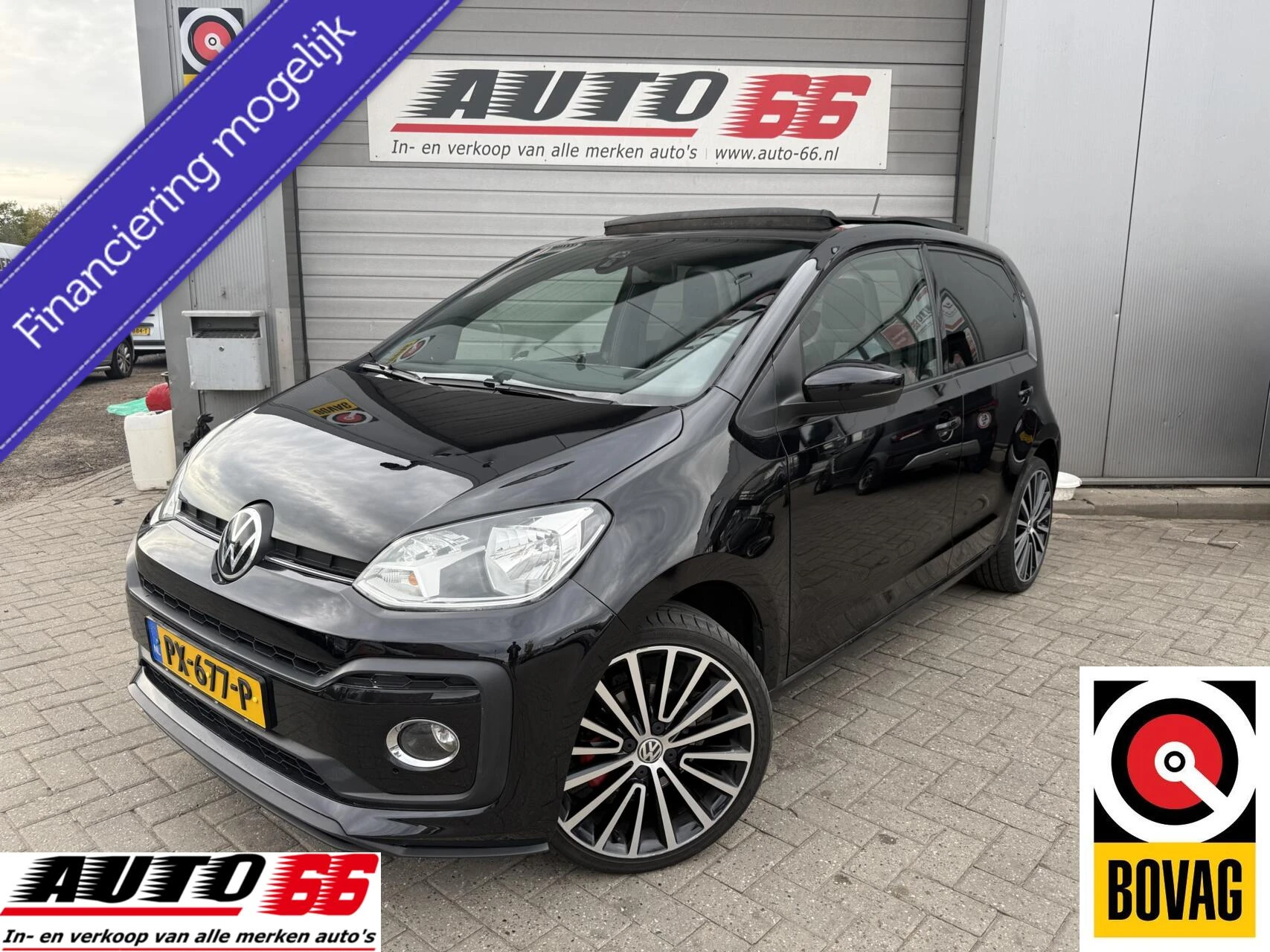 Volkswagen up! 2017 - 1.0 TSI BMT high up! AIRCO PANO DAK, Clima, Cru afbeelding 1