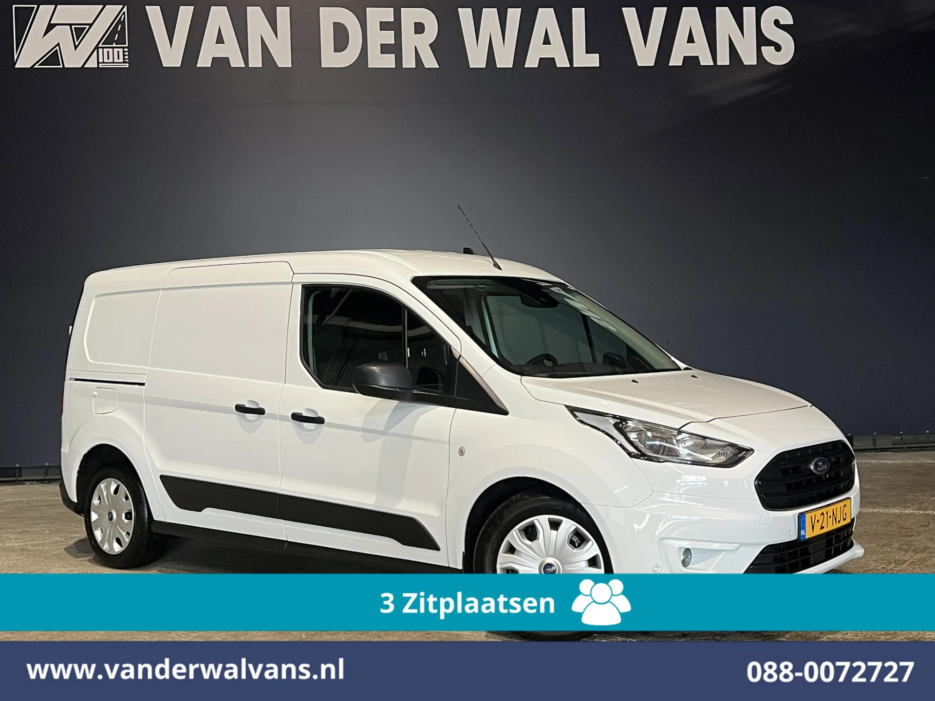 Ford Transit Connect 2023 - 1.5 EcoBlue 100pk L2H1 Euro6 Airco | 3-Zits | Cruisecontrol | Stoelverwarming | Verwarmde voorruit image 1