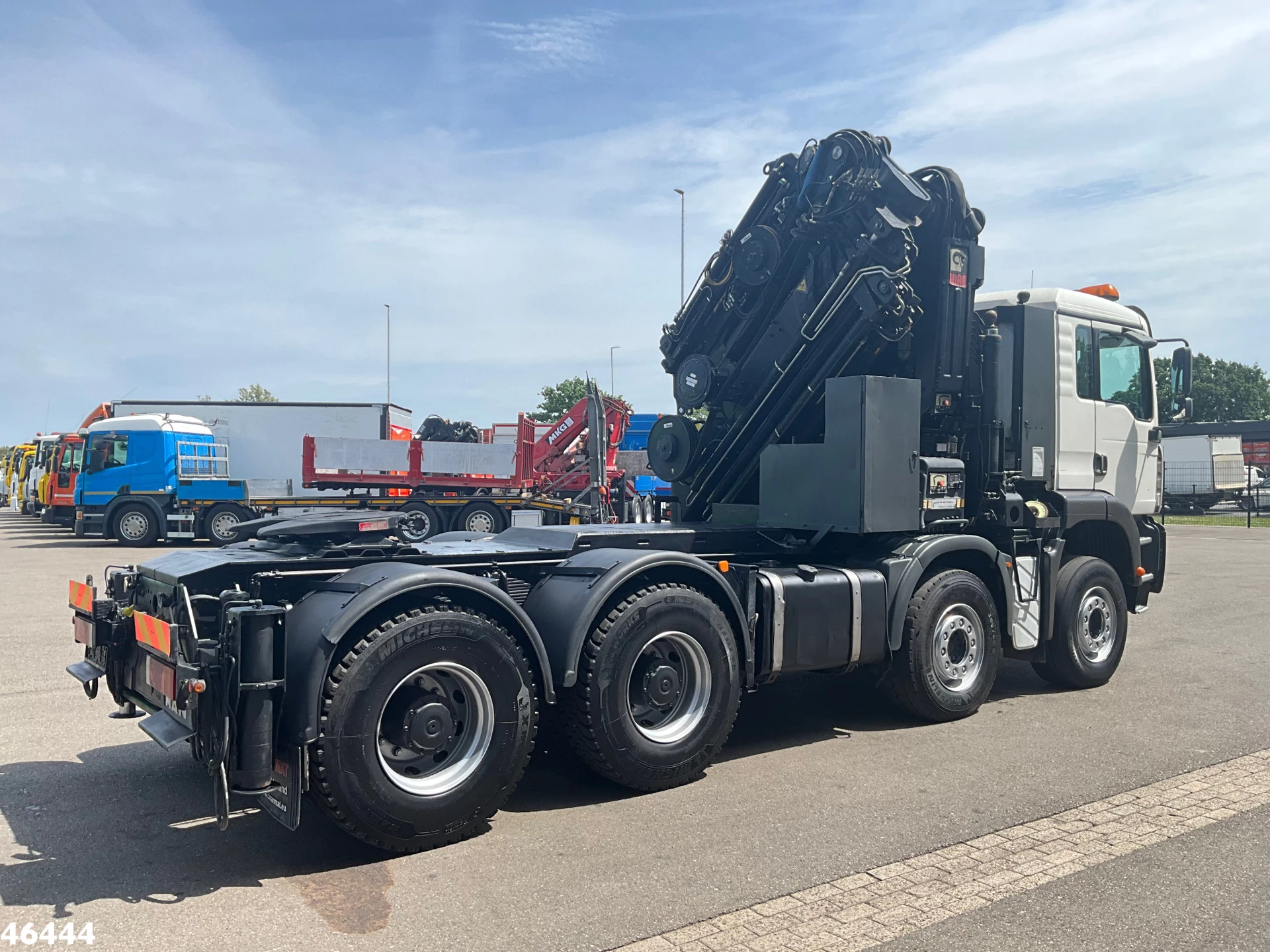 MAN TGA 2003 - 41.363 8x4 Manual Full steel Hiab 80 Tonmeter laadkraan + Fly-Jib obrázek 4