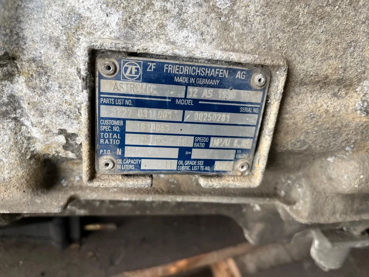 ZF - versnellingsbak 12AS1930 TD 15.86-1.00 obrázek 6