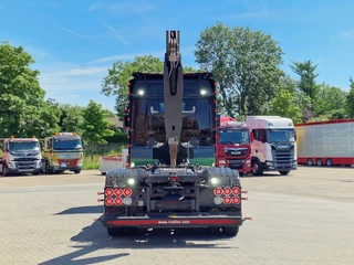 Scania S 2023 - 590S V8 NGS 6x4 - HIAB Multilift 24T + Box with Palfinger crane - Like new - Retarder - Full air - Leather obrazek 42