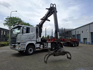 Scania R 2016 - R580 V8 / LOGGING TRUCK / 6X4 / RETARDER / 2XBIG AXLE / PALFINGER EPSILON S270L83 / 20METER / 431534 KM / DIEBOLT 3AXLE TRAILER / AUTOMATIC / EURO-6 / 2016 imagem 3