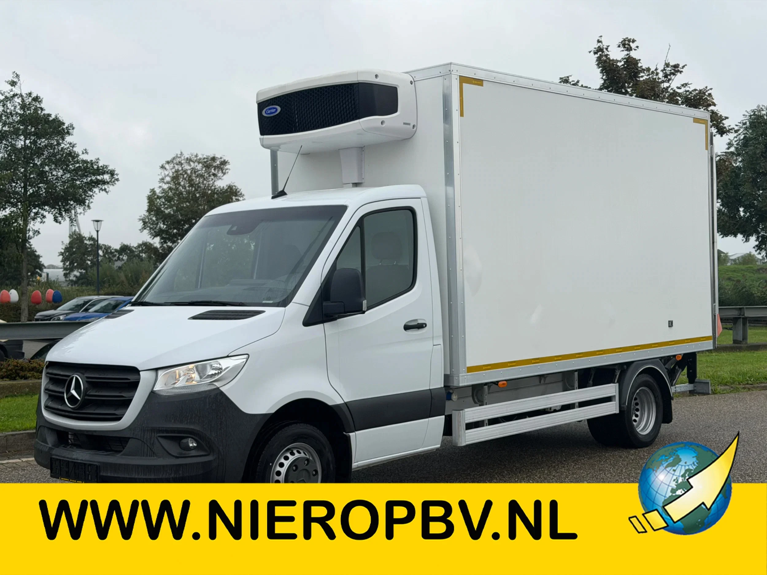 Mercedes-Benz Sprinter 2023 - 519CDI Bakwagen Koel/Vries Cartier Xarios 5 + 220V Stekker & Laadklep Automaat image 1