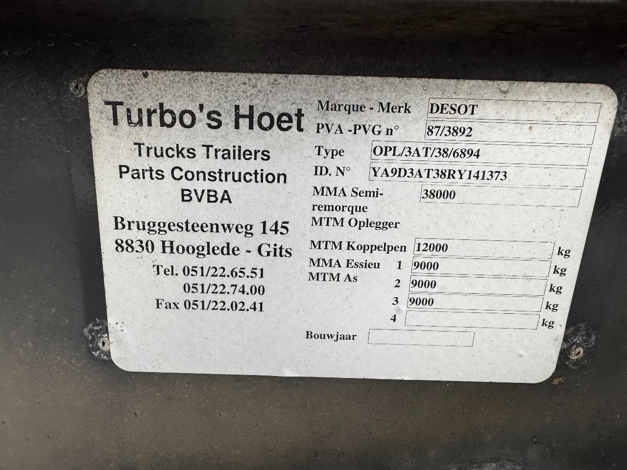 DESOT 1994 - nice 20FT/30FT ADR-Chassis for SMALL PRICE, liftaxle, 5 twistlocks arms afbeelding 24