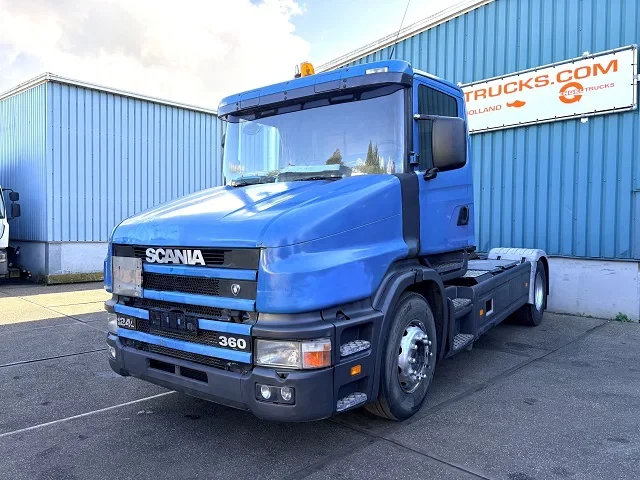 Scania T 1999 - T124-360 DAYCAB LONGNOSE / HAUBER / TORPEDO (12 GEARS MANUAL GEARBOX / ADR-VLG / HYDRAULIC KIT / P.T.O. / LONG WHEELBASE / ETC.) afbeelding 1