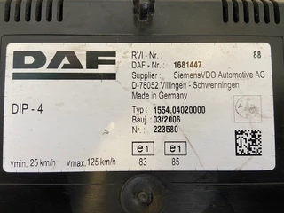DAF N/A 2006 - 1681447 DASHBOARD obrazek 2