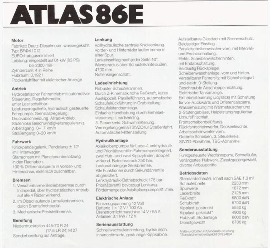 Atlas 86E 1998 afbeelding 10