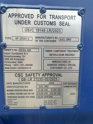 Onbekend N/A 2024 - NEW 20FT HIGH CUBE DV 9'6" container imagen 16