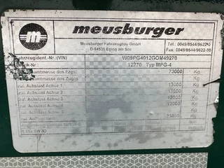 Meusburger N/A 2016 - 4 axel steering, Double extendable up to 28 meters, extendable up to 3.2 meters, radio controlled, sliding roof immagine 34