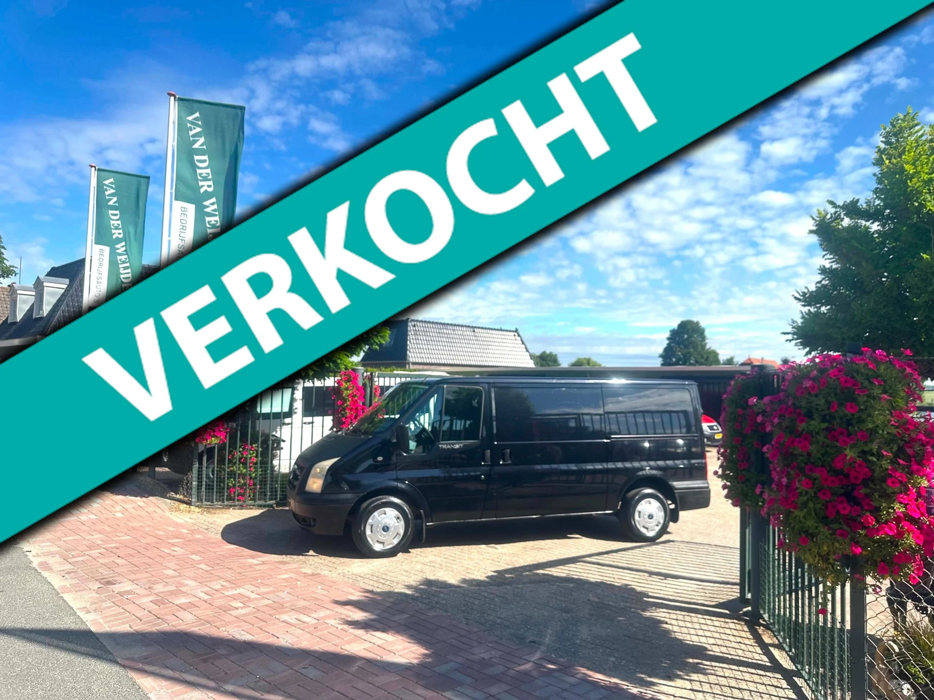 Ford Transit 2008 - 280M 2.2 TDCI AIRCO 2 ZIJDEUREN YOUNGTIMER L2H1 110 PK afbeelding 1