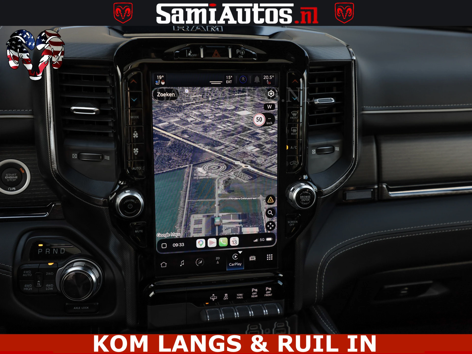 Dodge Ram Pick-Up 2023 - LIMITED NIGHT 5.7 V8 402PK | HUD | 4PL WHEELS | LUCHTVERING |OPEN UILAAT KLEP | BOM VOL | GRANITE CRYSTAL | DC | immagine 25