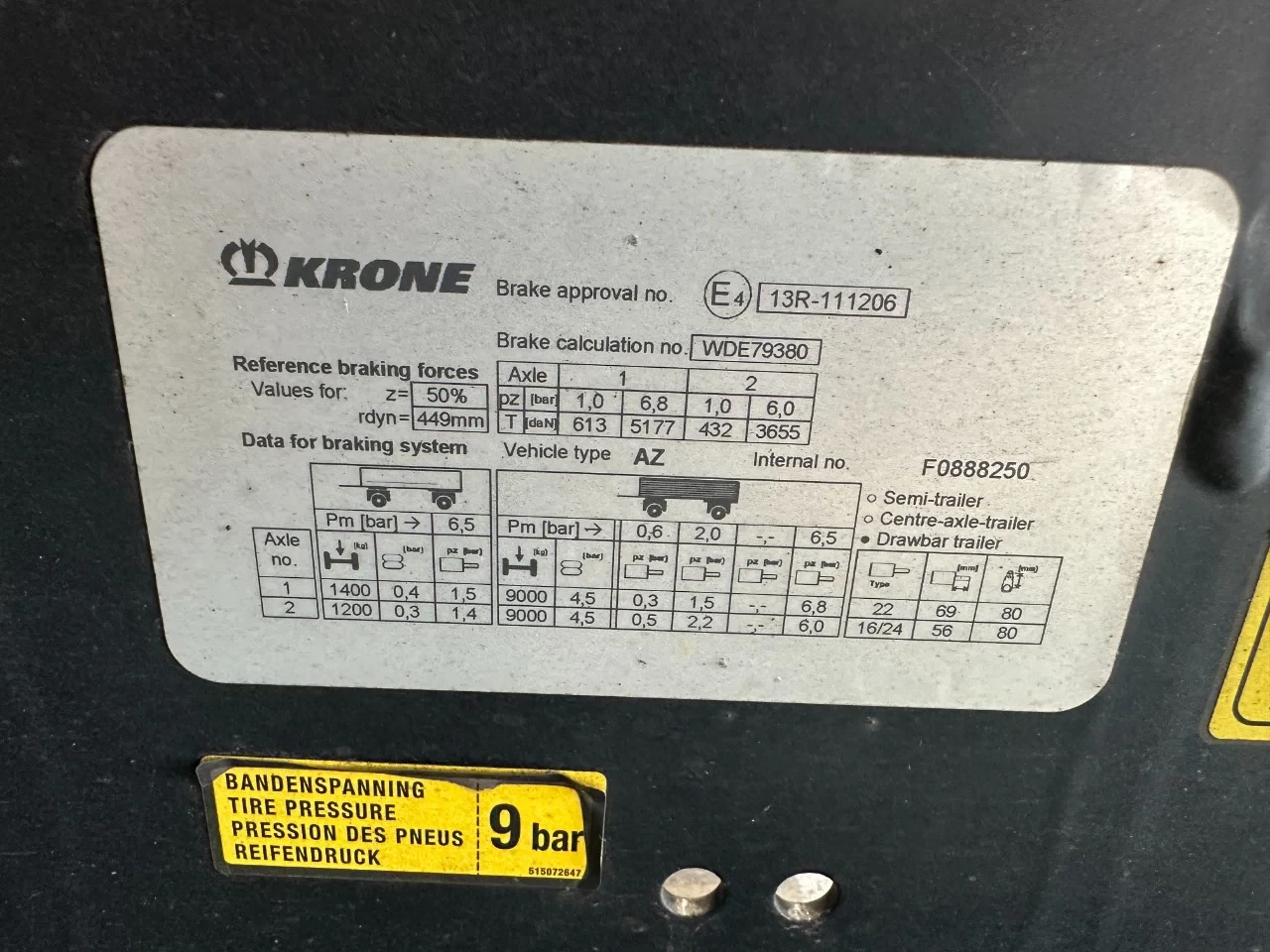 Krone 2019 - AZ18 MAXI / BPW / Scheibebremsen / NL Anhanger / APK: 05-2027 / 4x vorhanden immagine 27