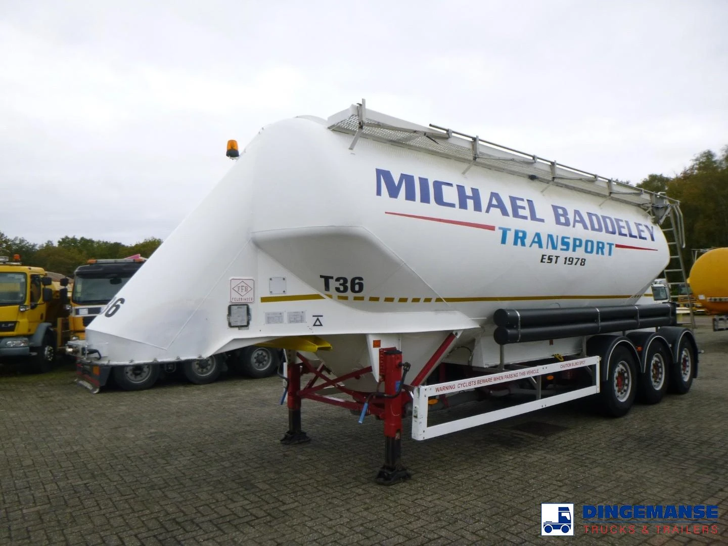 Feldbinder Powder tank alu 40 m3 / 1 comp 2004 imagen 1