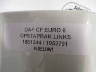 DAF - CF 1881344 / 1952791 OPSTAPBAK LINKS EURO 6 NIEUW! obrázek 2 náhled