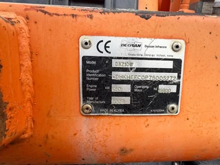 Doosan N/A 2008 - DX 210 W obrazek 11