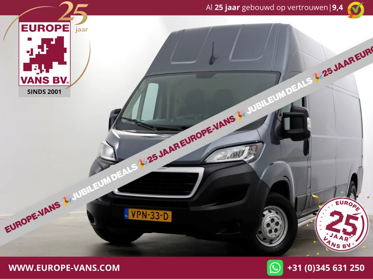 Peugeot Boxer 2022 - 335 2.2 BlueHDi 140pk L3H3 Premium Airco/Camera 05-2022 afbeelding 1