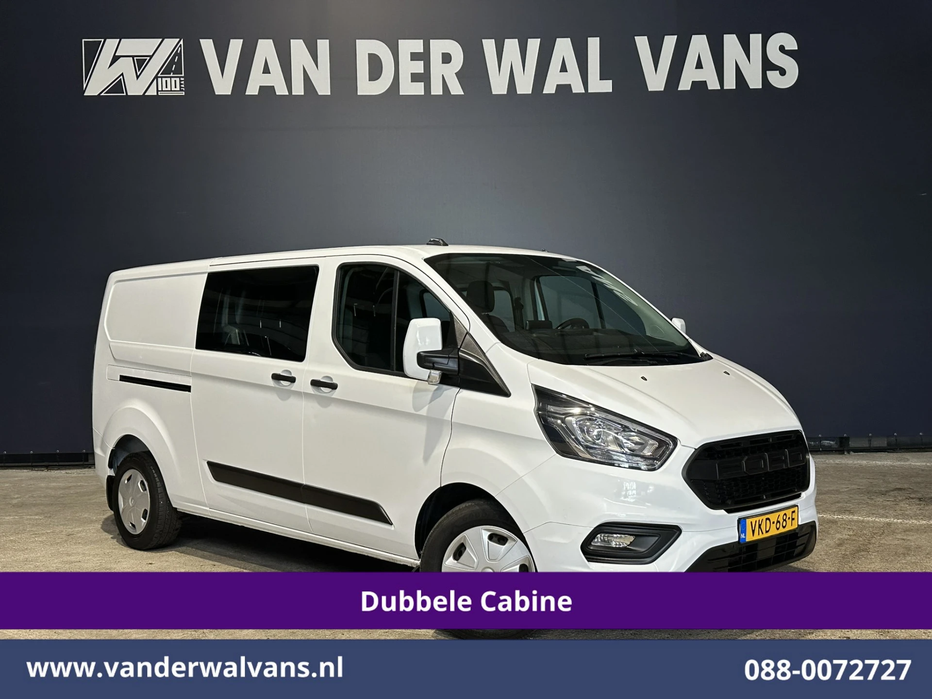 Ford Transit Custom 2021 - 2.0 TDCI 130pk Automaat L2H1 Dubbele Cabine Euro6 Airco | 5-Zits | Camera | Navigatie | LED | Apple Carplay | Cruisecontrol afbeelding 1