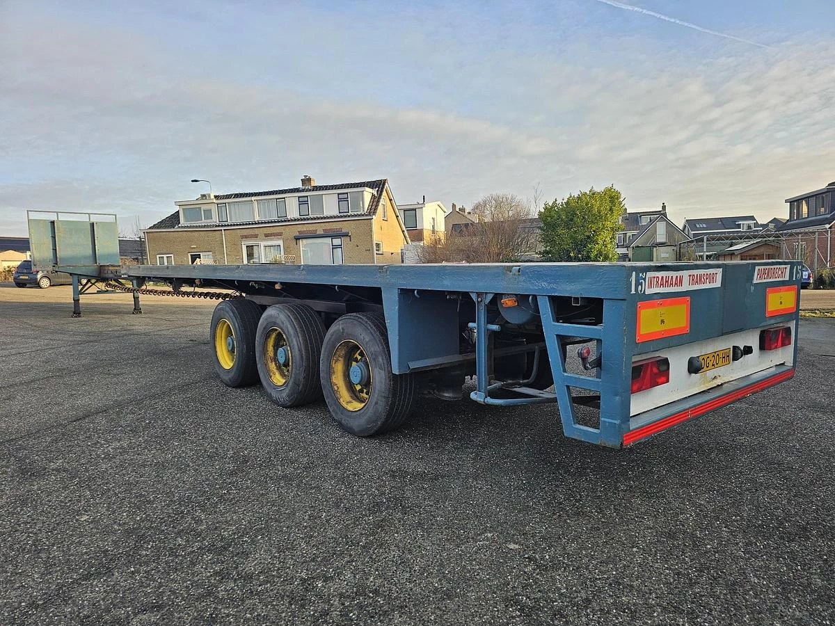 LINTRAILERS LSPU 18-27 | EXTENDIBLE TRAILER 21.20 MTR | STEERING AXLE | good sliding. 2000 Bild 5