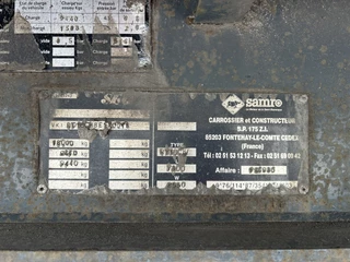 Samro RT 18 CHE1 2008 - / Schamel wagen - Molen Aanhanger immagine 13