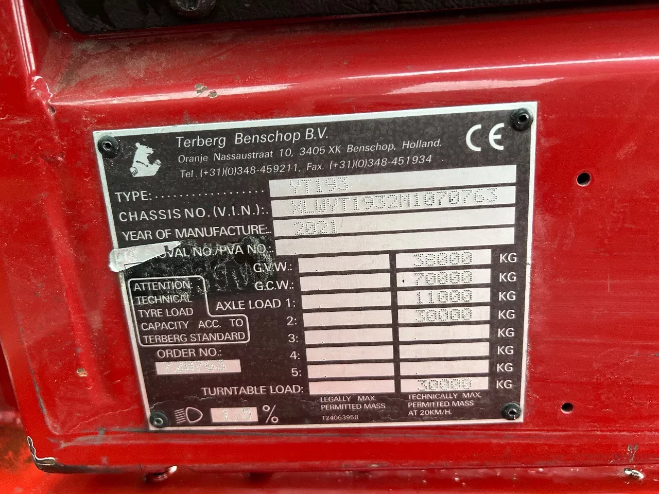 Terberg YT 193 2021 - | AIR-SUSPENSION | 26024 HOURS | TOP CONDITION imagen 15