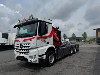 Mercedes-Benz Arocs 3251 8x4,hooklift,HMF 3220 k5 jib k4 ,winch 2019 - N/A image 6