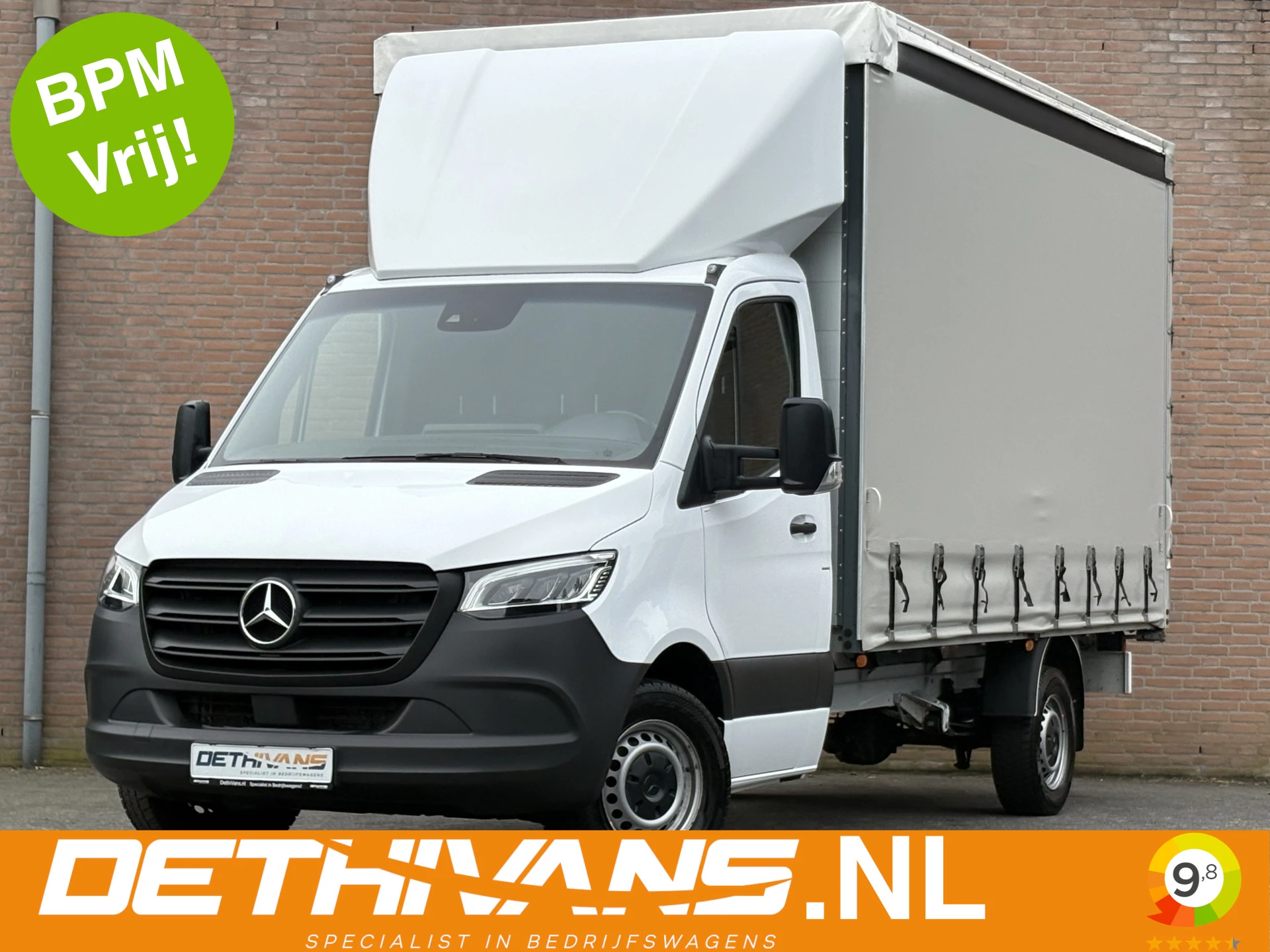 Mercedes-Benz Sprinter 2023 - 317CDI 170PK 9G-Tronic Bak + Huif / M-Bux / Tempomaat / Euro6 afbeelding 1