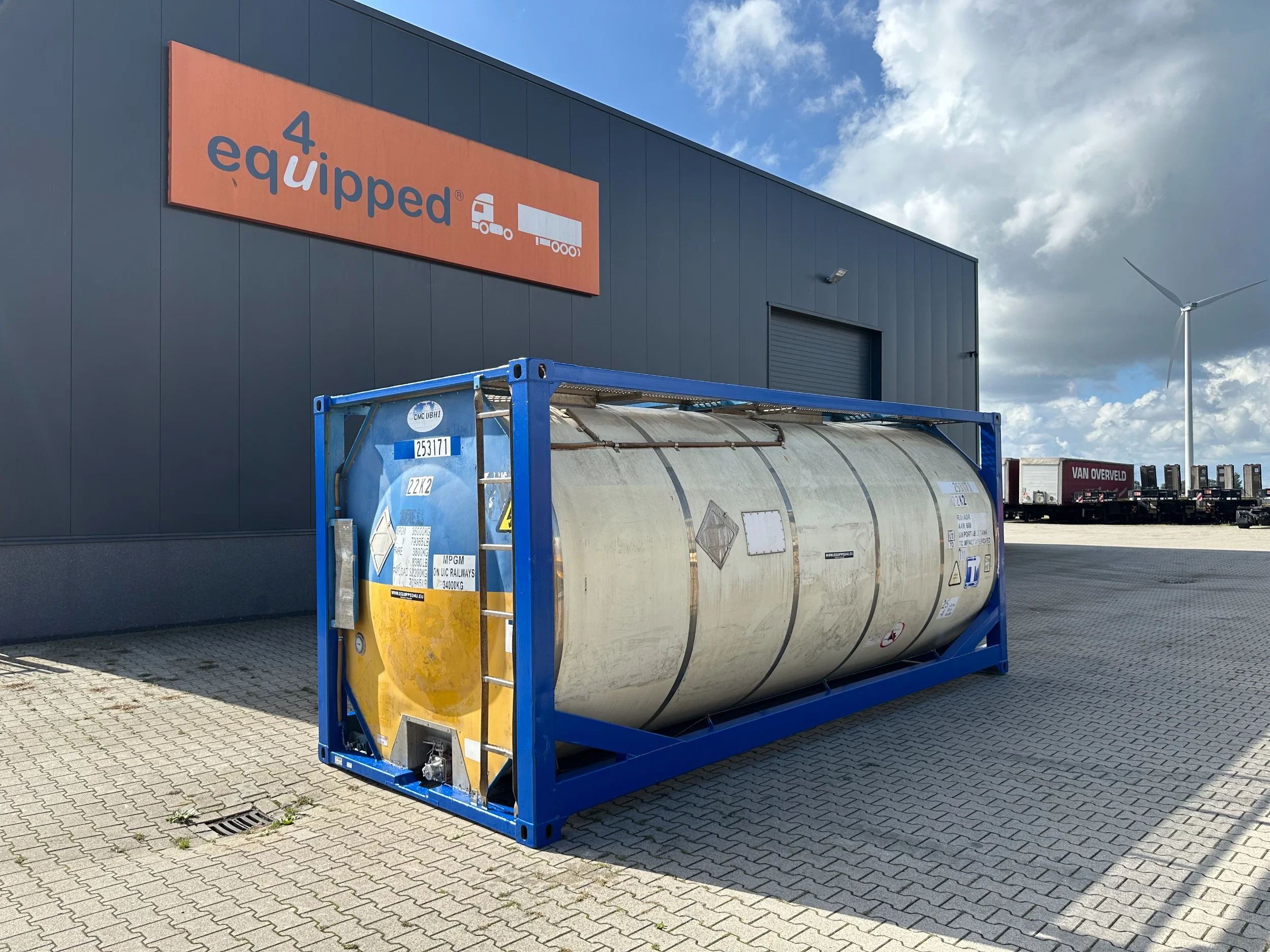 CIMC 2005 - 20FT ISO 25.020L / UN PORTABLE T11 / 5Y + CSC-TEST: 05/2027 afbeelding 1
