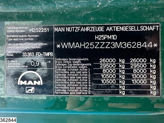 MAN TGA 2003 - 33 360 6x4, 12.000L, Manual, Steel suspension bild 7