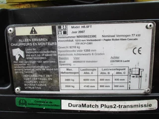 Hyster H 5.5 FT 2007 - 5500 kg., LPG Forklift obrazek 11