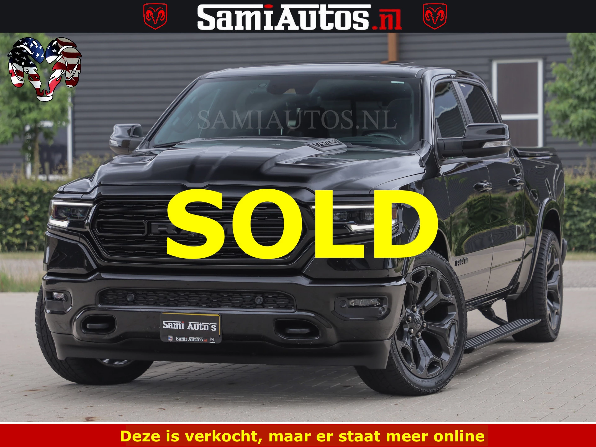 Dodge Ram 1500 2022 - LIMITED NIGHT | BOM VOL | HUD | MWK | LUCHTVERING | PANODAK | afbeelding 22