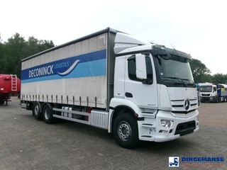 Mercedes-Benz Antos 2533L 6x2 Euro 6 curtain sider 2014 imagen 2 miniatura