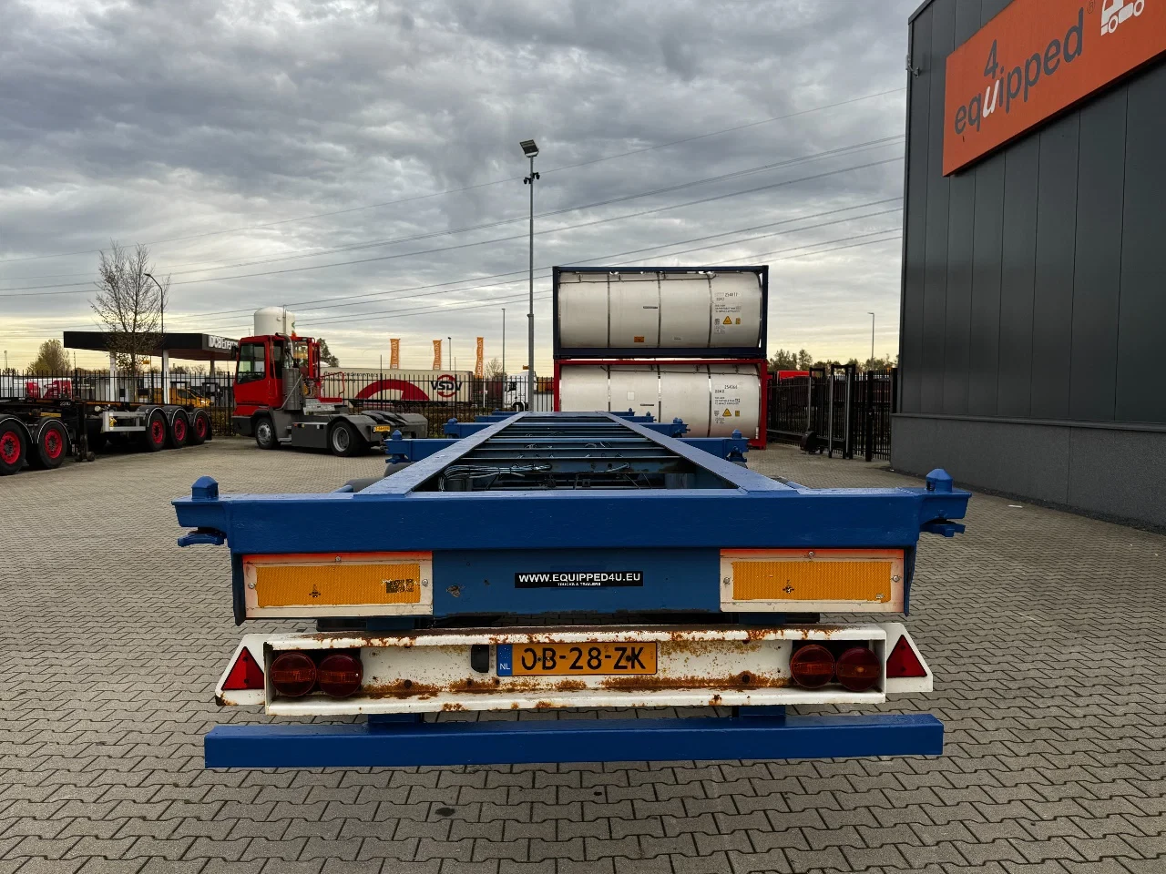 Groenewegen 1992 - 40FT-chassis / liftaxle / drumbrakes / NL-Chassis Bild 4