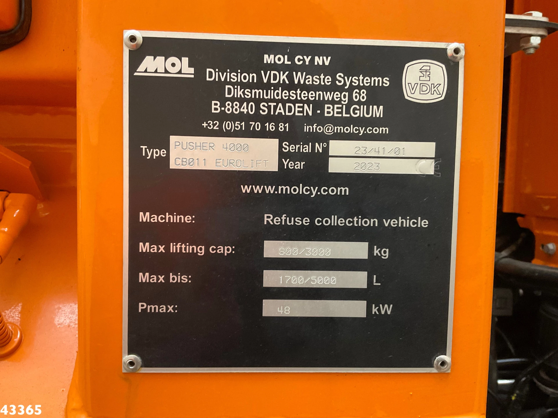 DAF FAN CF 340 VDK 22m³ AE Weighing system 2024 obrázek 21