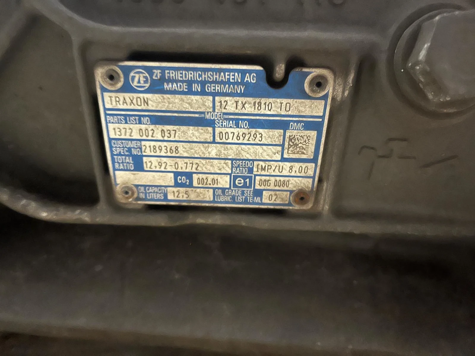 DAF - TRAXON 12TX1810 TO 12.92-0.772 afbeelding 6