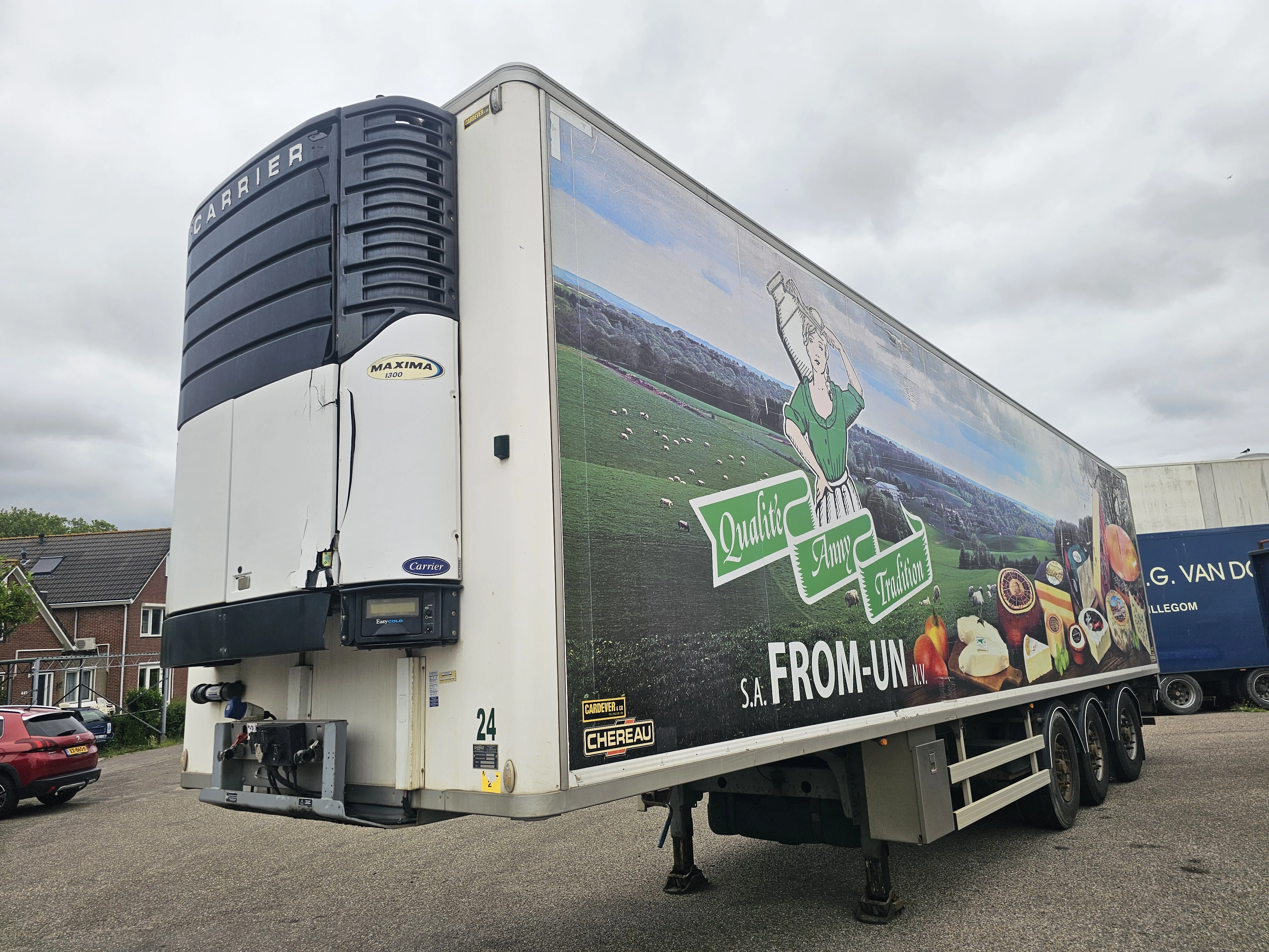 Chereau B3 /CITY TRAILER /STEERING AXLE/LIFT AXLE / 11.80 LONG /LOADING LIFT/ BPW DISC / CARRIER FRIDGE.TUV 23/7/2026 2012 afbeelding 5