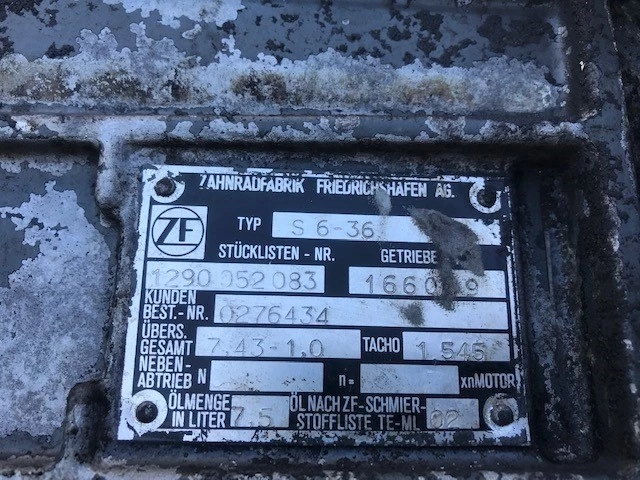 DAF 1993 - 0276434 ZF S6-36 RATIO 7,43-1,0 + PTO image 7