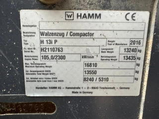 Hamm H13i Padfoot compactor 2016 - N/A obrazek 26