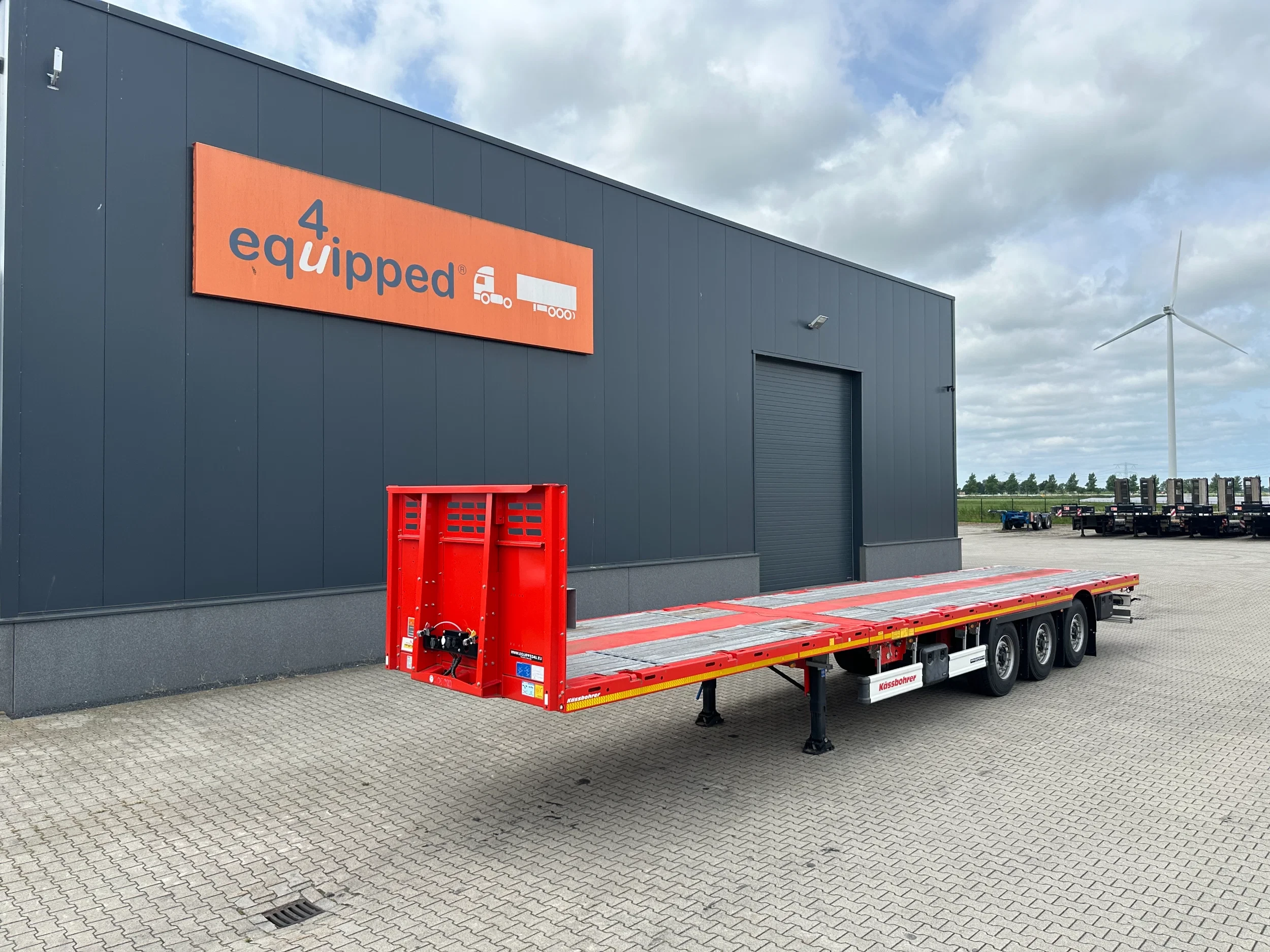 KAESSBOHRER 2026 - new and unused Heavy-Duty flatbed / 690cm extendable / steering axle / discbrakes / NL-trailer / APK: 04-2027 imagen 2