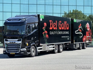 DAF XG 2023 - 480 EURO 6E FAR 50 CC COMBI FLOWER WIDE CARRIER TRS COOLING 2x TAIL LIFT TOP CONDITION NL-COMBI te koop