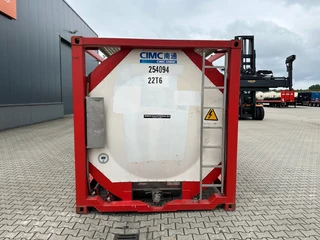 CIMC N/A 2012 - 20FT ISO / 25.070L / 1-COMP.  / BAFFLES / UN PORTABLE  / T11 / 22T6 / valid 2,5Y/CSC-inspection till 06/2027 image 6