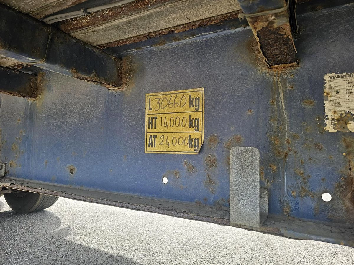 Van Hool 3B0073 | 3 AXLE FLATBED 13.60 MTR TWISTLOCKS FOR CONTAINER 40 FT 2 X20 FT BPW DRUM | 2 PIECES 2009 obrázek 14