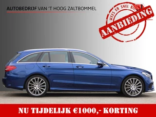 Mercedes-Benz C-Class 2015 - Estate 400 4MATIC AMG PANORAMADAK LUCHTVERING LEDER MEMORY HEAD-UP COMAND 19'' TREKHAAK in vendita