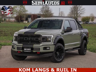 Dodge Ram Pick-Up 2018 - FORD F150 5.0 V8 4X4 | MAT OLIVE GREEN | BIJTELLING VRIJ | ZEER DIK | CAMERA | 3500KG | PANORAMA | LEDER | GO RHINO ROLLBAR | immagine 58