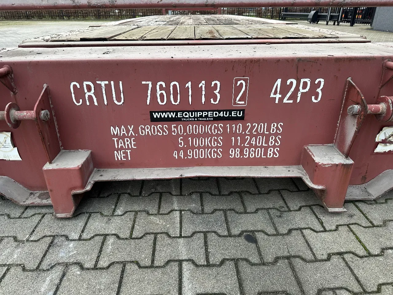 CIMC 2007 - 40FT FLATRACK FLUSH FOLDING / CSC-test: 12/2027 / 10x available afbeelding 14