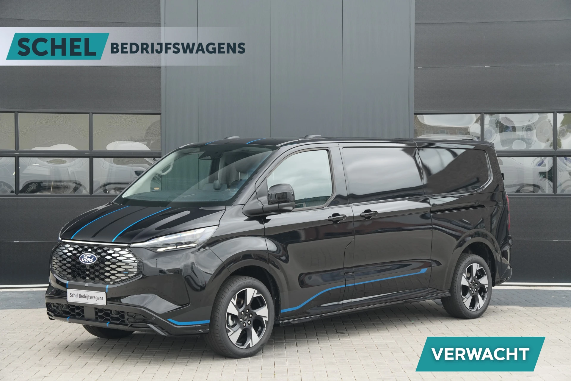 Ford E-Transit Custom 2026 - 340 L2H1 Sport 71 kWh 218pk - 2x Schuif - ACC - B&O - Navi - Stoel/Stuurverwarming - 360 Camera - Trekhaak - Rijklaar afbeelding 1