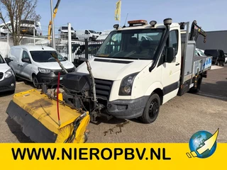 Volkswagen Crafter 2010 - 2.5TDI Openlaadbak Airco Cruisecontrol HIAB 013T + Veeg Machine / Borstel bild 18