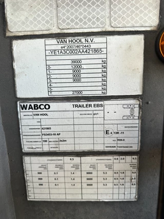 Van Hool N/A 2015 - 20FT/30FT ADR CHASSIS / galvanized / BPW DRUM / ADR / NL-chassis / APK+ADR: 08-2026 image 24