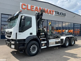 Iveco Trakker 2015 - AD380T 6x4 Euro 6 Hiab 18 Tonmeter laadkraan afbeelding 2 miniatuur