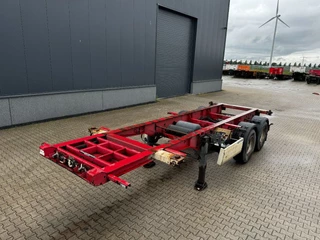 Krone N/A 2009 - 2-assig 20FT chassis, BPW + trommel, luchtvering, leeggewicht: 3.180kg image 7